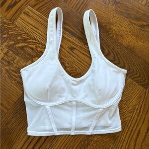 White Alo mesh bra top